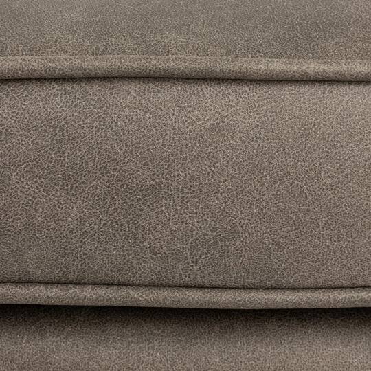 Hello Honey® Atley Ash Gray Vegan Leather Upholstered Storage Bench